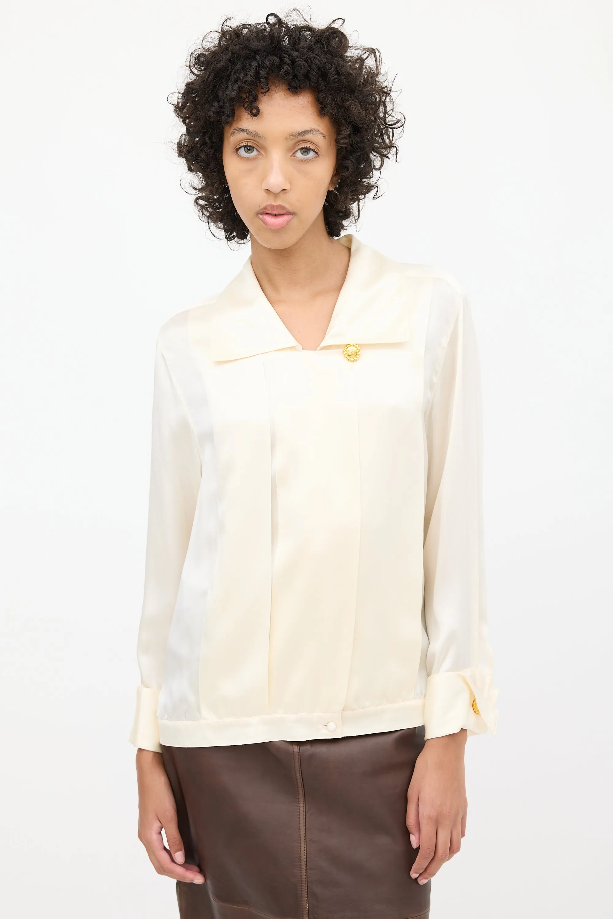 1980s Silk Blouse