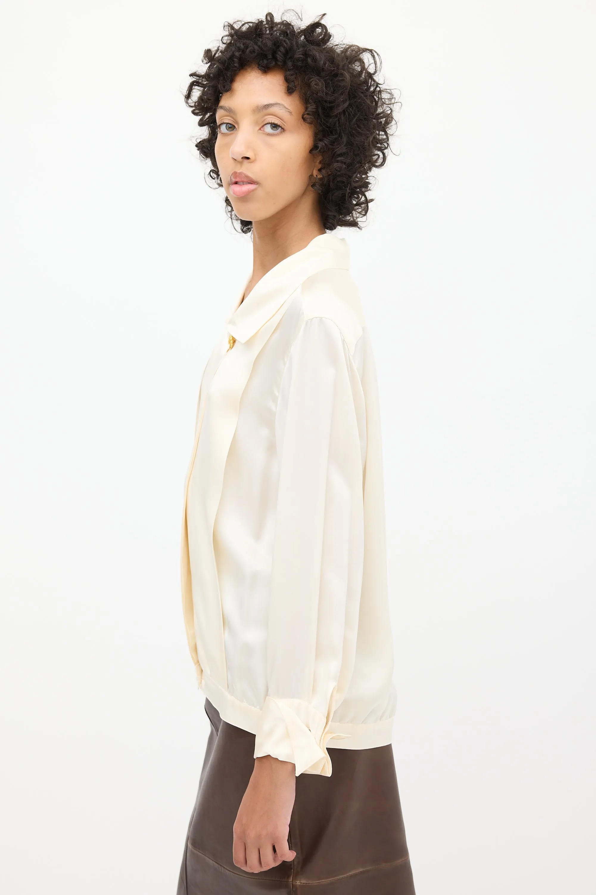 1980s Silk Blouse