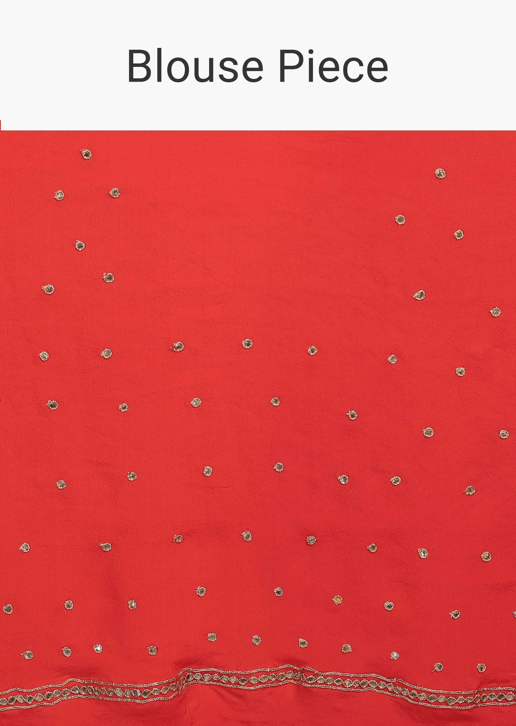 Azalea Pink Leheriya Saree In Georgette With Jaipuri Gotta Work Border And Tassel Pallu