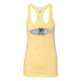 Belles & Shells Burnout Racerback Tank