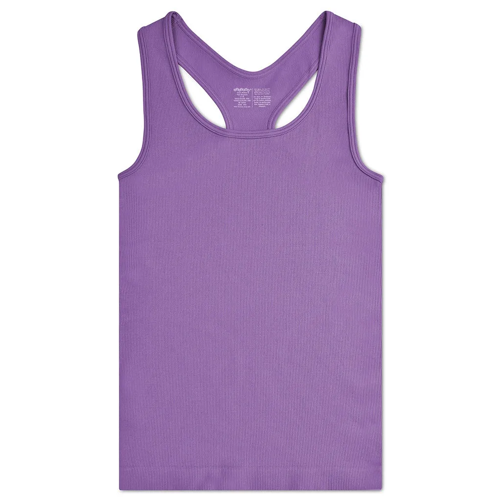 Cropped Racerback Tank - Vivid Violet