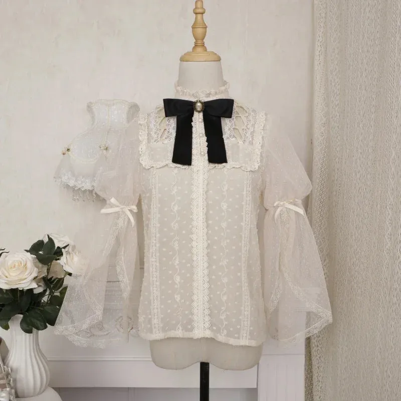 Gothic Garden Whispers Blouse | Whispers of Elegance, Echoes of Kawaii