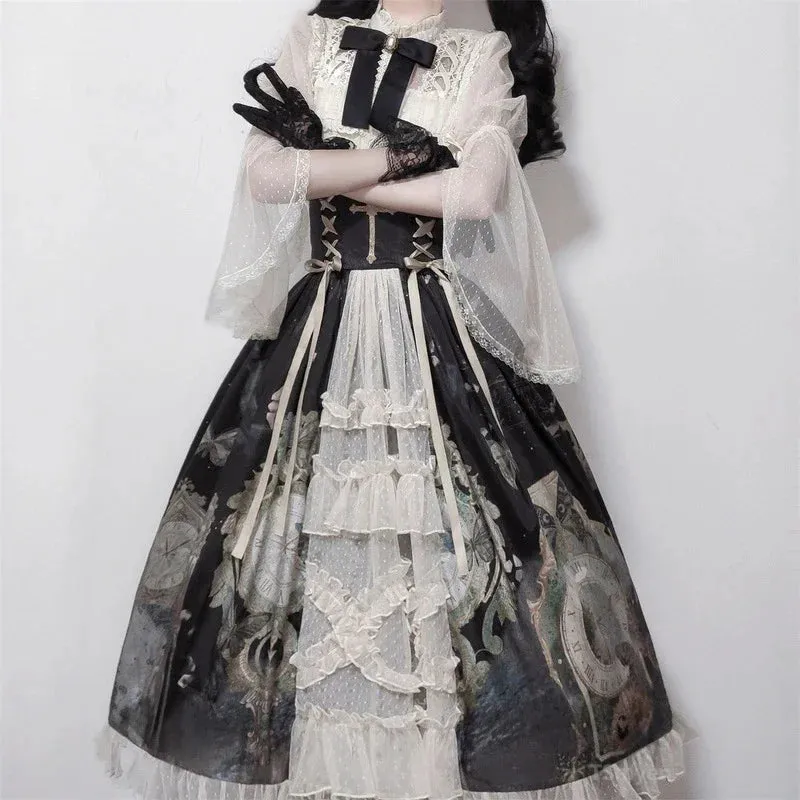 Gothic Garden Whispers Blouse | Whispers of Elegance, Echoes of Kawaii