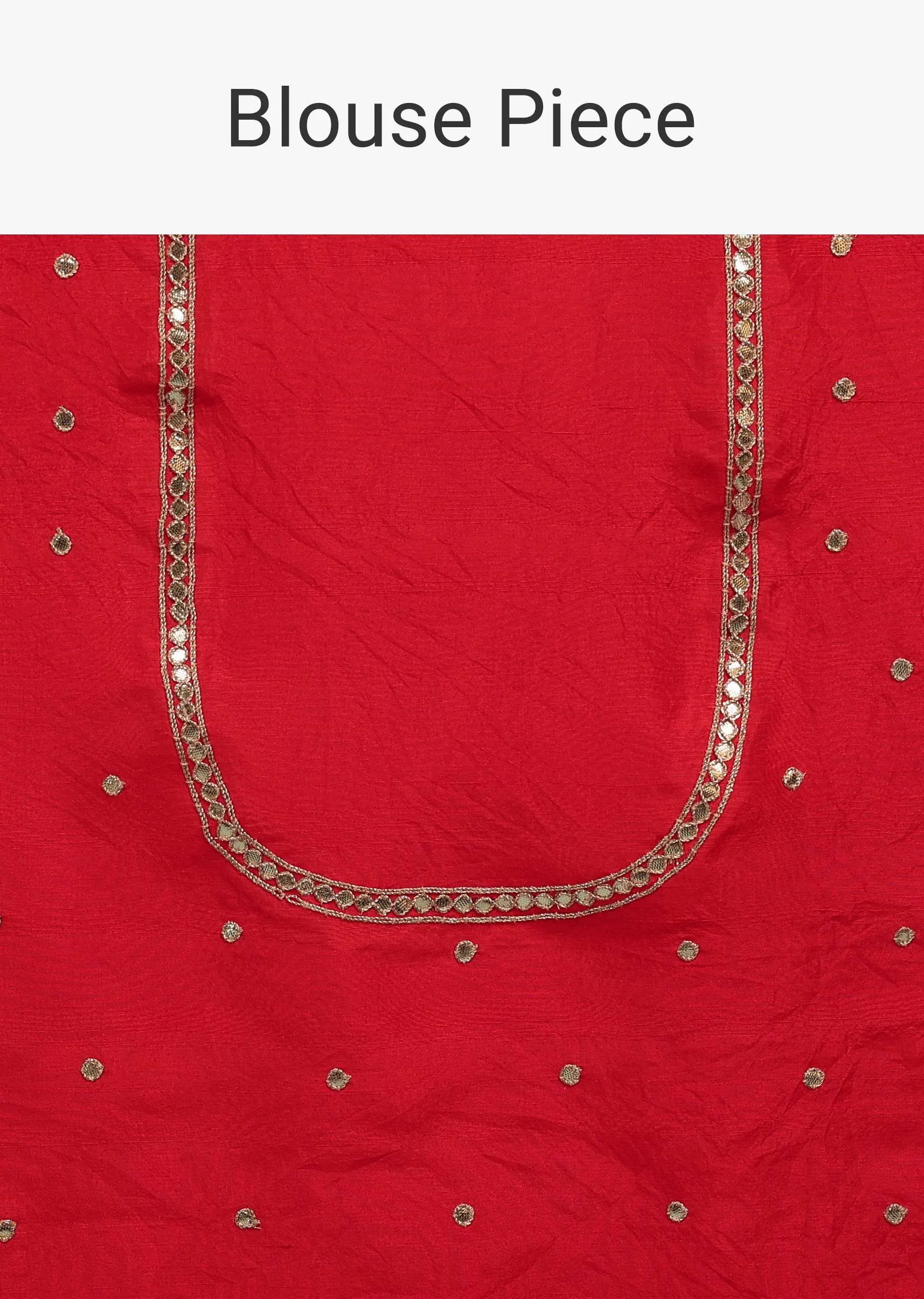 Gradient Red & Pink Leheriya Saree In Georgette With Jaipuri Gotta Work Border And Tassel Pallu