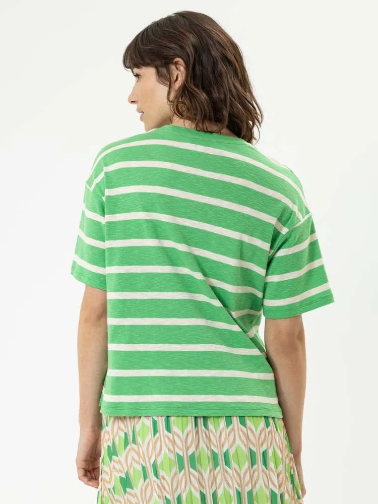 H Green Striped T-shirt