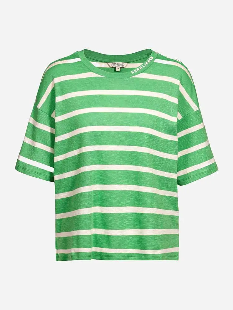 H Green Striped T-shirt