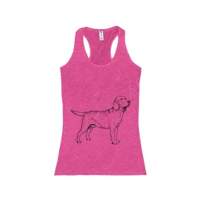 Labrador Retriever Tank Tops for Women Racerback Tank
