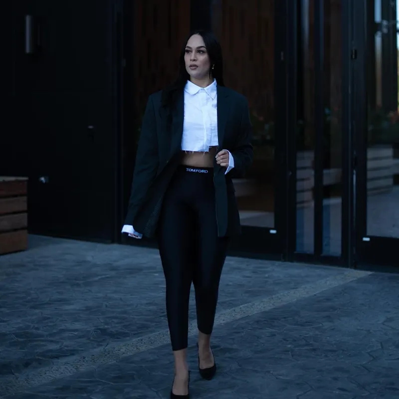 Long Sleeve Crop Button Up