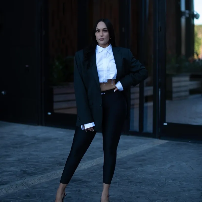Long Sleeve Crop Button Up