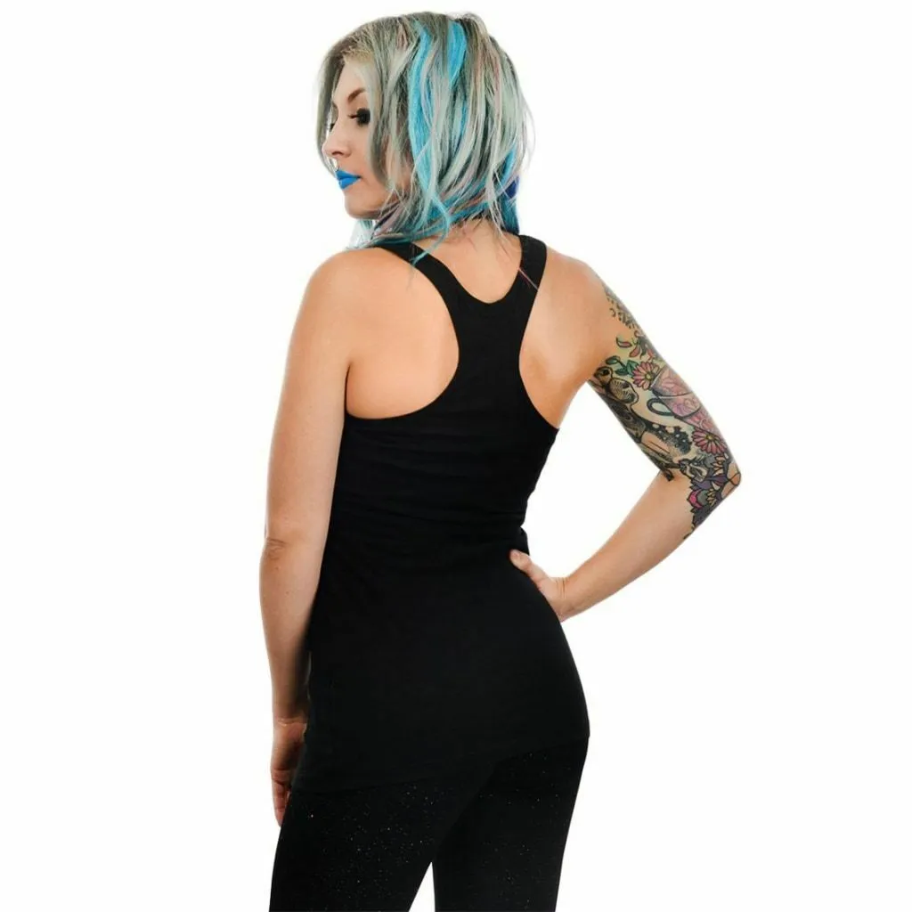 Phases Of The Moon & Stars Racer Back Tank Top