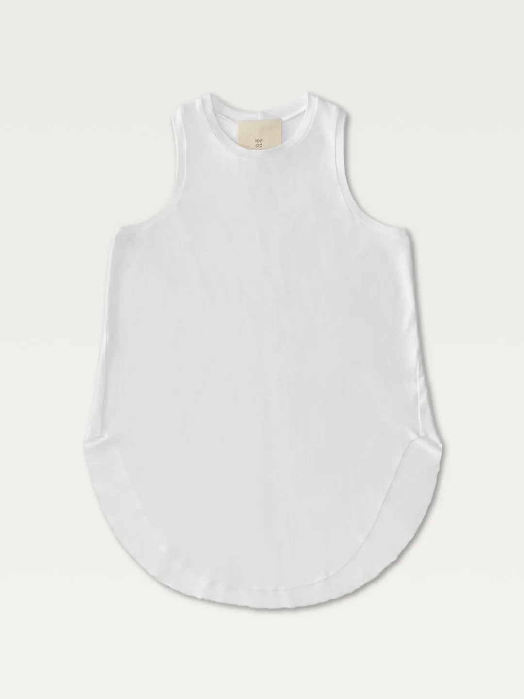 Racerback Tank in White