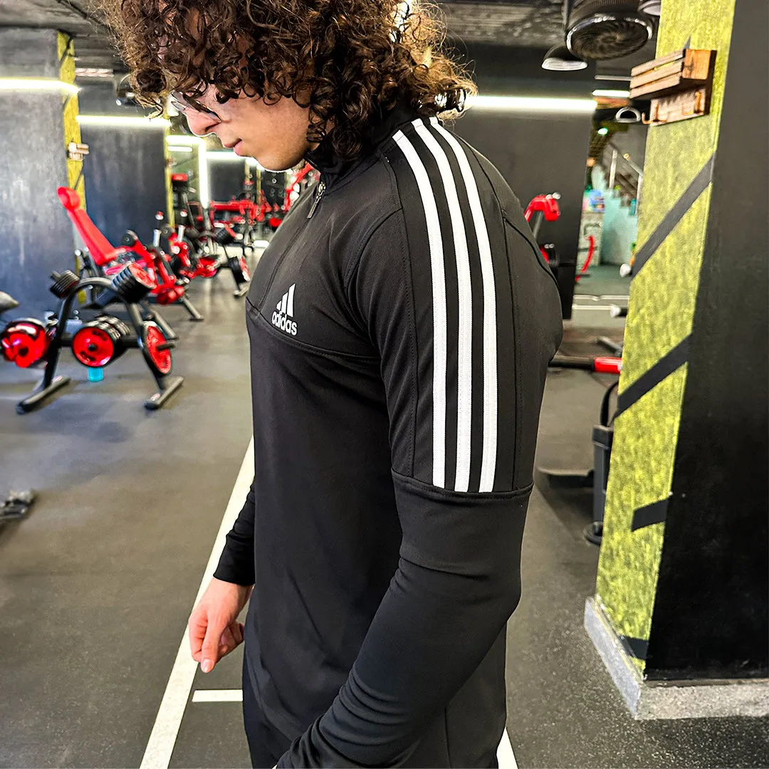 Striped Long-sleeves -Black