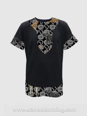 T-Shirt Animals Black Design