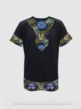 T-Shirt Wolf Black Design