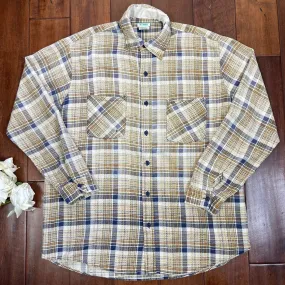 VINTAGE PLAID BUTTON-UP
